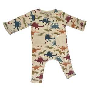 NWOT Mud Pie 6-9m Dinosaur Print Thermal One Piece